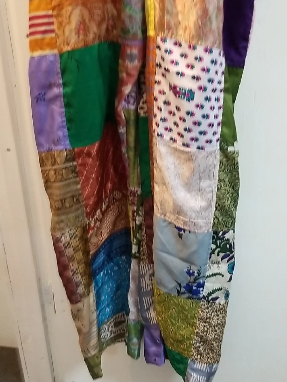 Bohemian Patchwork Overalls - Multicolor - Picture 4 of 6